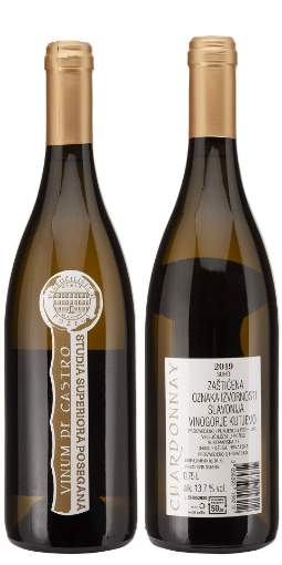 Picture of *CHARDONNAY VINUM DE CASTRO VELEUČILIŠTE POŽEGA 0.75L ZOI SUHO 2019