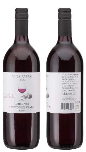 Picture of *CABERNET SAUVIGNON / FRANKOVKA 1L PAPAK KVAL. 2019. -6/1-