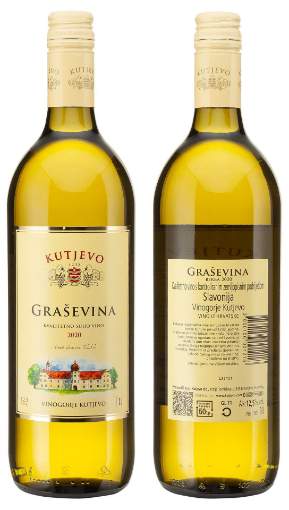 Picture of N-*GRAŠEVINA KUTJEVO 1.00L 12,5% KZP SUHO 2024 -6/1-