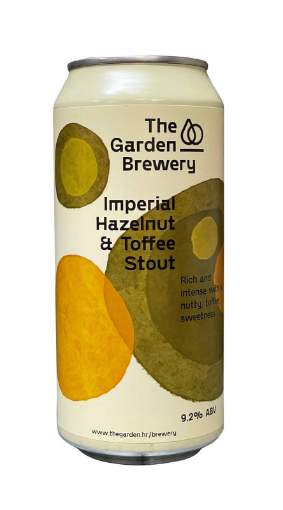 Picture of *PIVO GARDEN 0.44L IMPERIAL HAZELNUT & TOFFE -24/1-  9.2%ALC STOUT LIMENKA