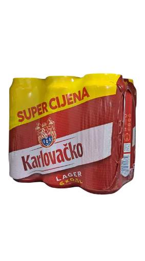 Picture of N-*PIVO KARLOVAČKO 0.50L 6-PACK -4/1-  LIMENKA