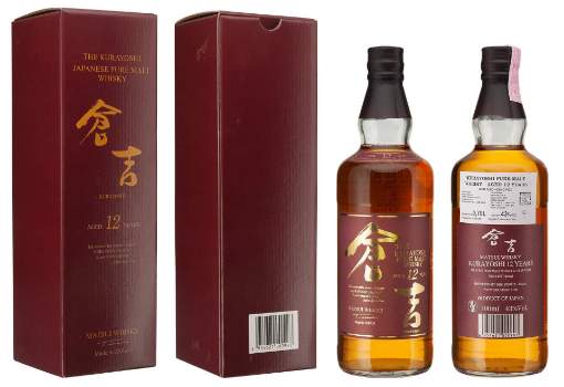 Picture of *WHISKY KURAYOSHI 12YO PURE MALT JAPANESE 0,7L 6/1