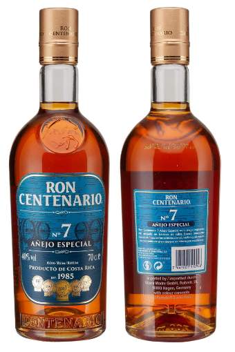 Picture of *RUM CENTENARIO 7 PROVINCIAS ANEJO ESPECIAL 0,7L -6/1- 40%