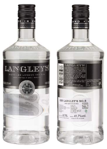 Picture of *GIN LONDON DRY LANGLEYS 0.7L  -6/1- 41,7%