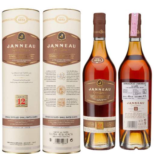 Picture of *ARMAGNAC 12 ANS 0,7L JANNEAU -6/1- 40%