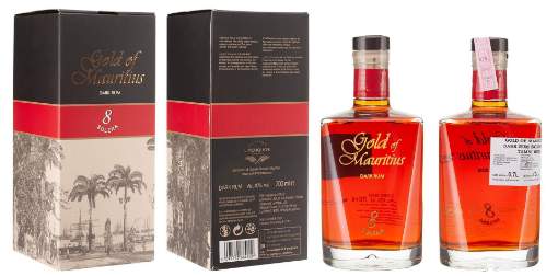 Picture of *RUM GOLD OF MAURITIUS 8 SOLERA DARK RUM   -6/1-