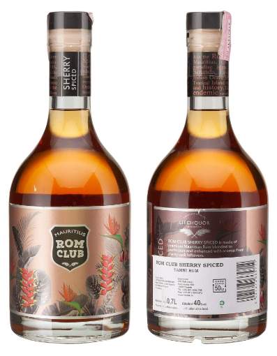 Picture of *RUM ROM CLUB SHERRY SPICED 0.7L MAURITIUS    -6/1