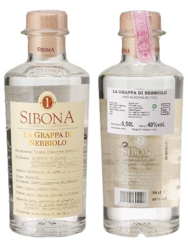 Picture of *GRAPPA DI NEBBIOLO 0,5L - SIBONA -6/1-