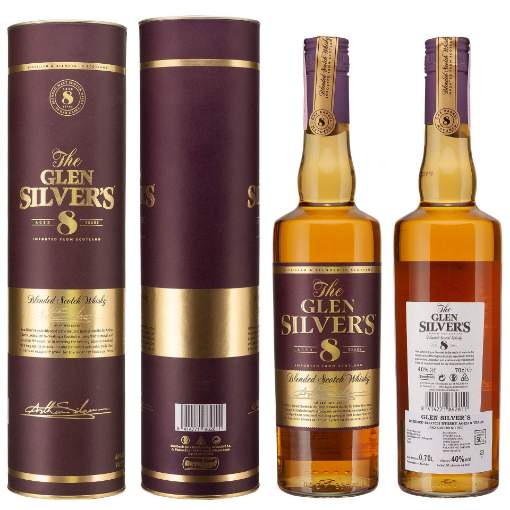 Picture of *WHISKY BLENDED SCOTCH AGED 8 YEARS THE GLEN SILVER'S 162330251 0,7L  6/1