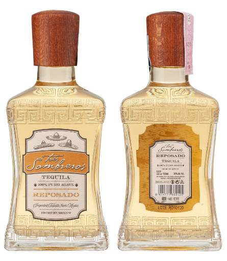 Picture of *TEQUILA TRES SOMBREROS REPOSADO 0,7L 662100317 BEVELAND 6/1