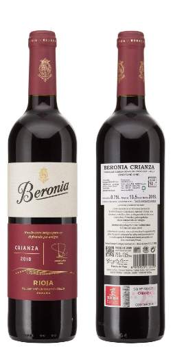 Picture of *CRIANZA BERONIA GONZALES 0.75L ZOI SUHO 2020 -6/1-