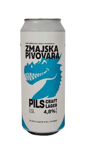 Picture of *PIVO ZMAJSKA 0.50L PILS LAGER -24/1-  4.8%ALC LIMENKA