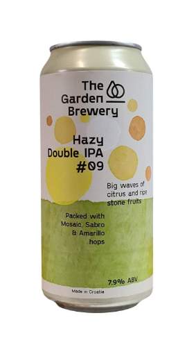 Picture of *PIVO GARDEN 0.44L HAZY DIPA#9 -24/1-  7.9%ALC LIMENKA