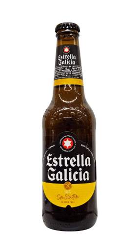 Picture of *PIVO ESTRELLA GALICIA 0.33L GLUTEN FREE -24/1-  5.5%ALC