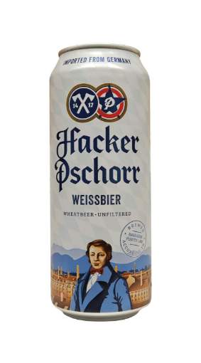 Picture of N-*PIVO HACKER-PSCHORR 0.50L HEFE WEISSE -24/1-  LIMENKA